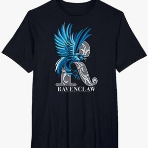 Ravenclaw Black T-Shirt with Blue Graphic